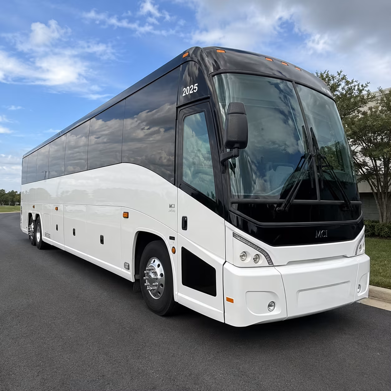 clifton charter bus rental exterior