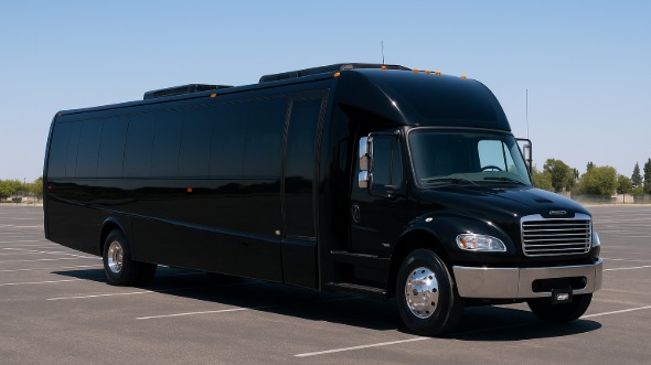 Exterior of Charter Bus Company East Orange's 18 Passenger Minibus in East Orange