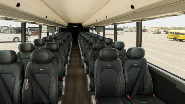 Interior of Charter Bus Company East Orange's 20 Passenger Mini bus in East Orange