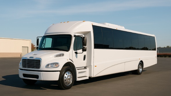 Exterior of Charter Bus Company East Orange's 35 Passenger Minibus in East Orange