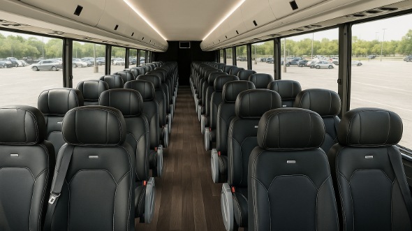 east orange 15 passenger minibus inside