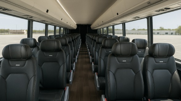 east orange 18 passenger minibus inside