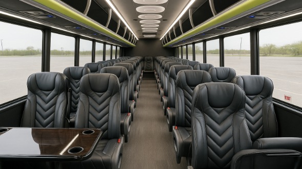 east orange 20 passenger minibus inside