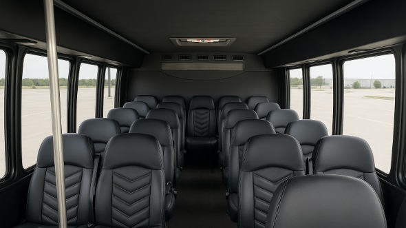 east orange 30 passenger minibus inside