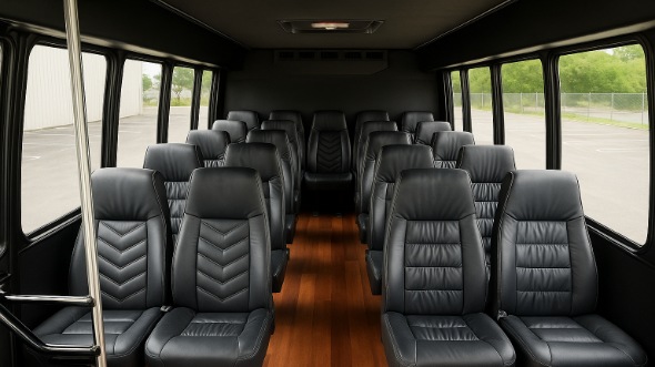 east orange 35 passenger minibus inside