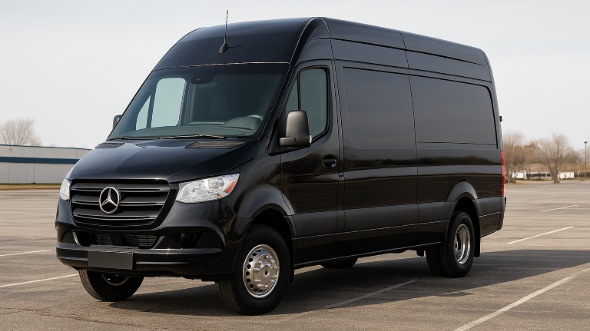 east orange sprinter van with driver