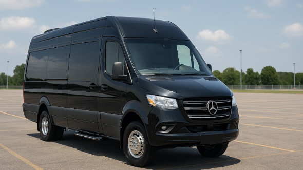 Exterior of Charter Bus Company East Orange's Sprinter Limo in East Orange